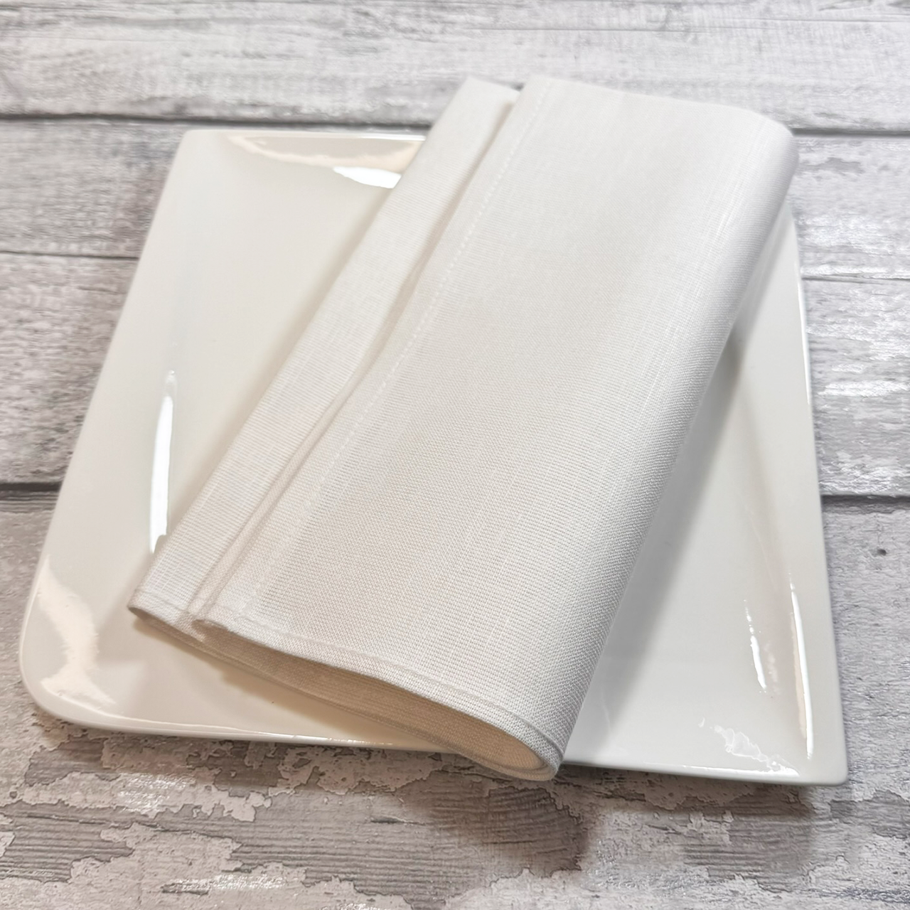 Linen napkins white