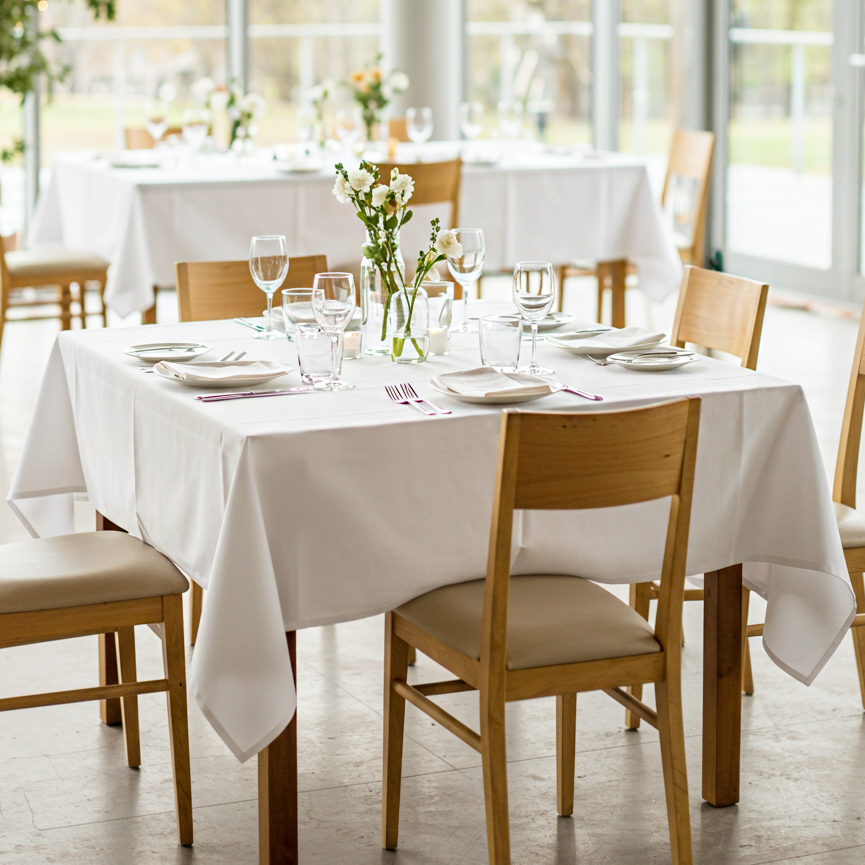 Tischdecke Klara weiss ohne Muster
