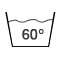 Care symbols: Machine wash 60°C