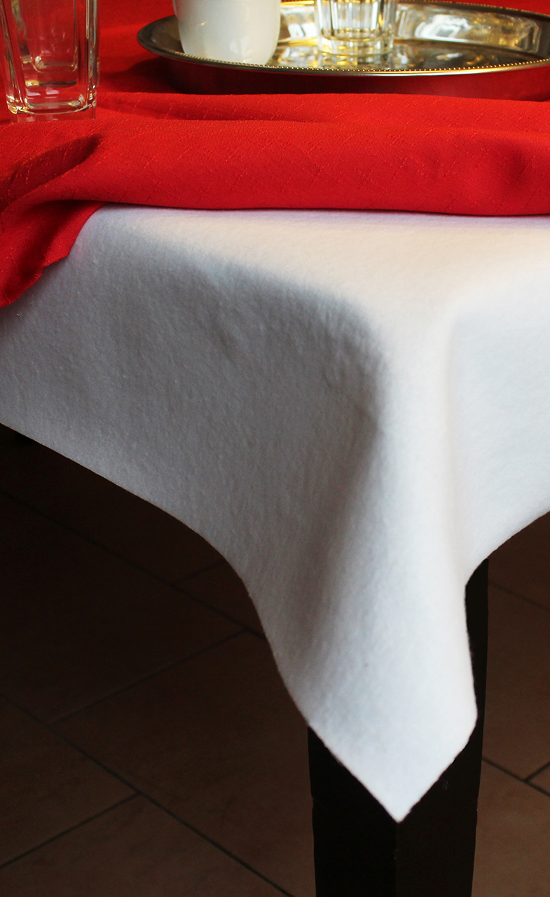 A table molton softens all noises