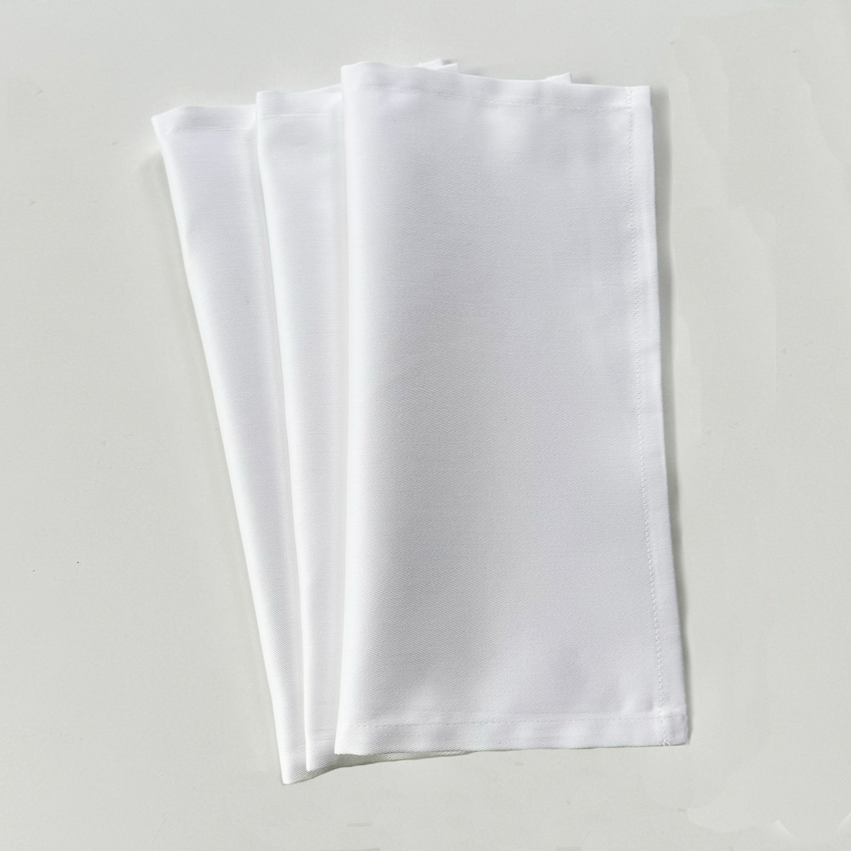 Cocktail napkin, white without pattern, cotton, 30x30