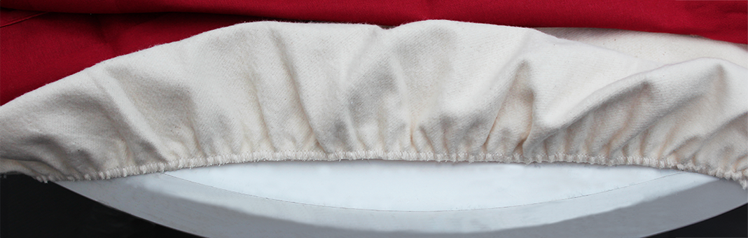 Round table protectors with elastic band made of cotton-calmuc