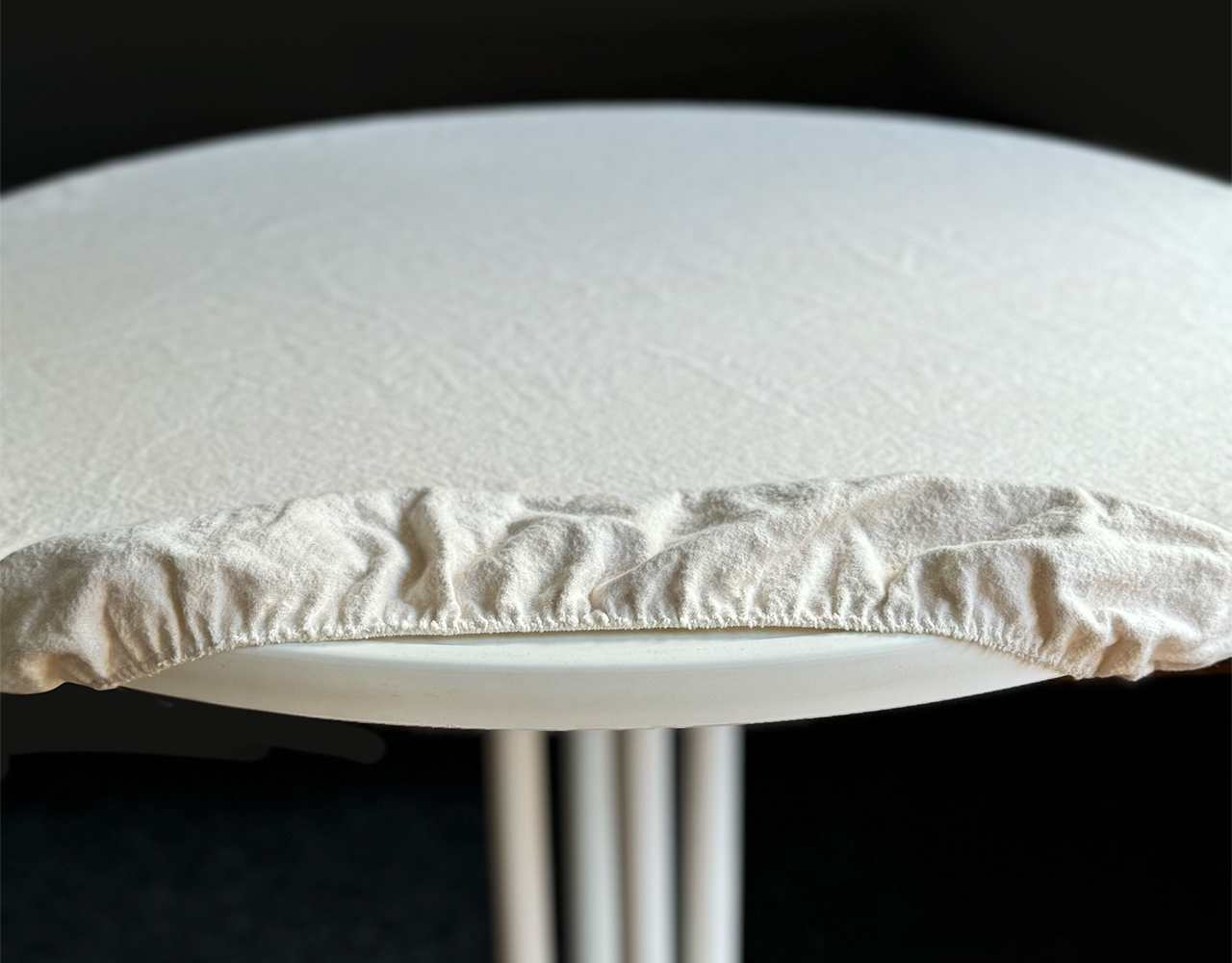 round table molton with elastic fitting